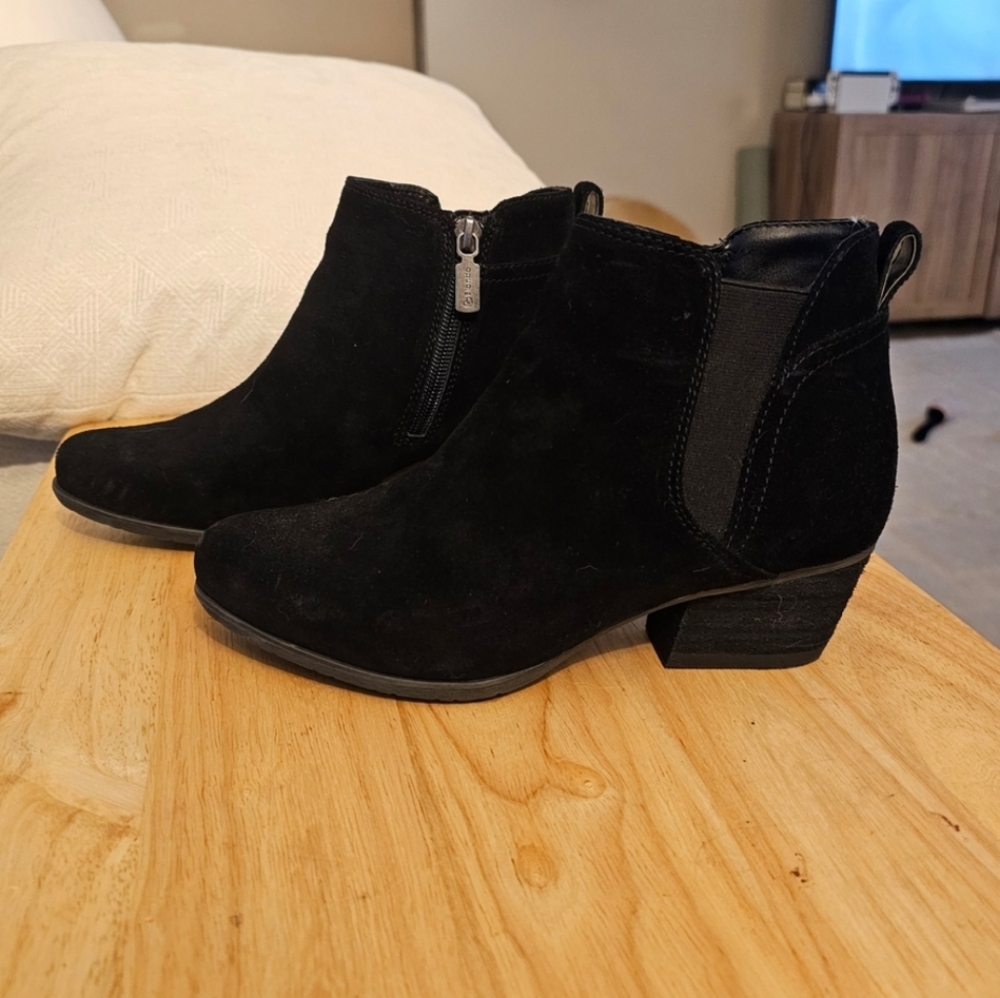 Black Suede Ankle Boots